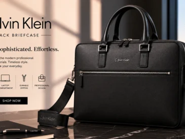 Calvin Klein Black Briefcase