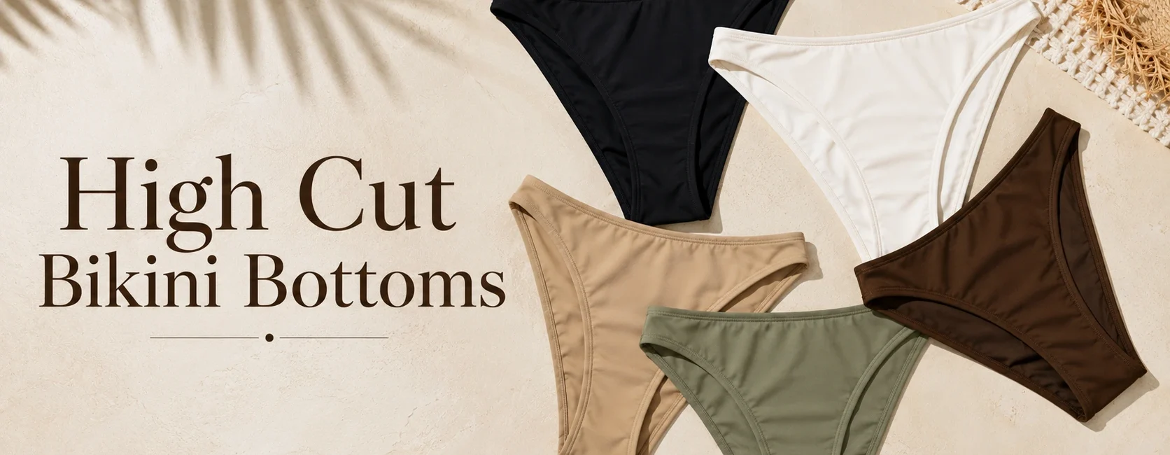 High Cut Bikini Bottoms