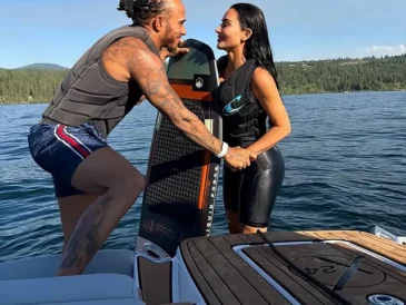 Lewis Hamilton and Kim Kardashian