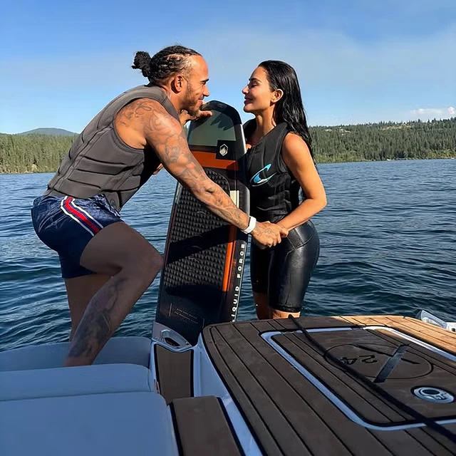 Lewis Hamilton and Kim Kardashian