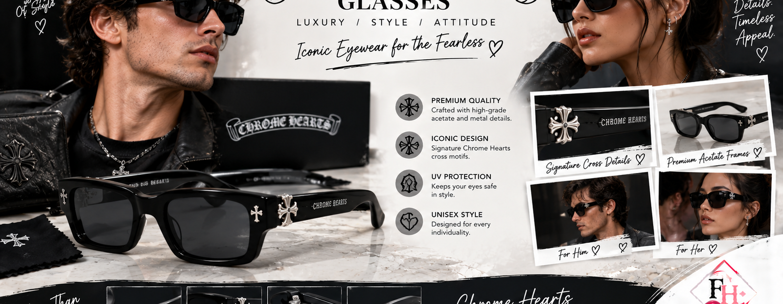 Chrome Hearts Glasses