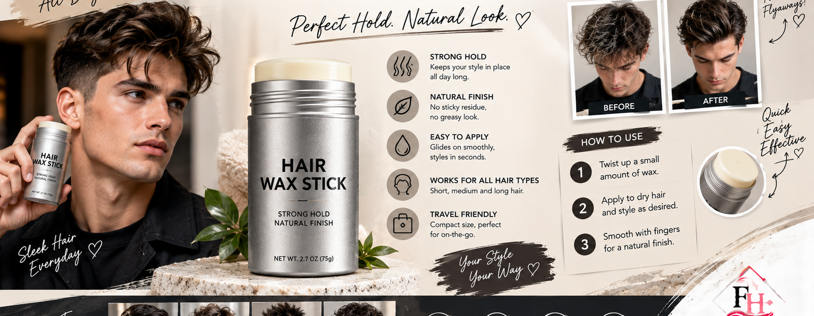 Hair Wax Stick