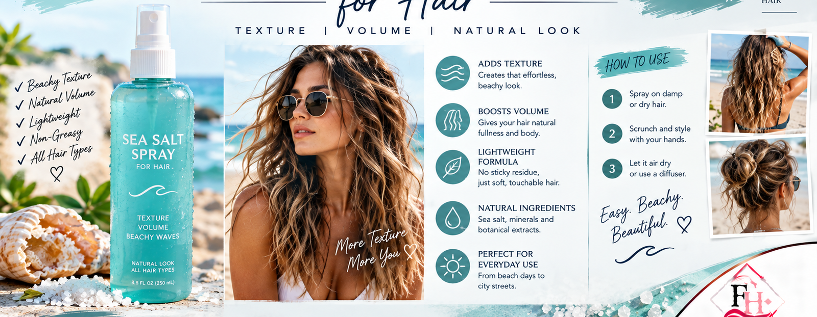 Sea Salt Spray for Hair